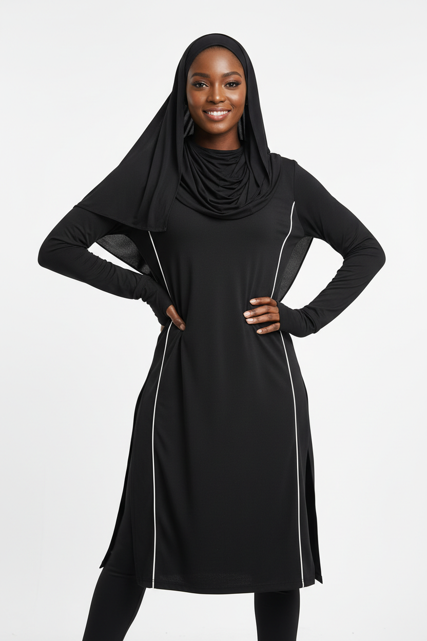 Black Muslimah Athletic Set