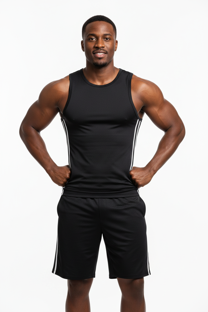 Men's Athletic Set - Black